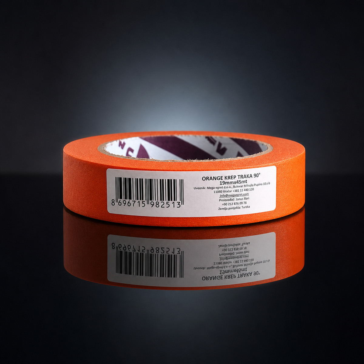 NR krep traka 19mm x 45m orange