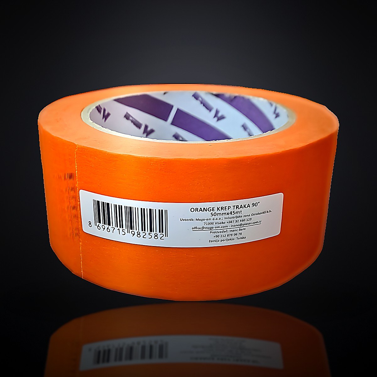 NR krep traka 50mm x 45m orange